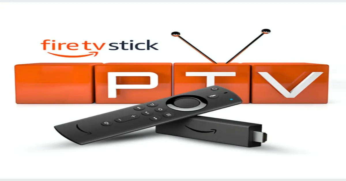 Amazon Firestick plugged into the HDMI port of a television