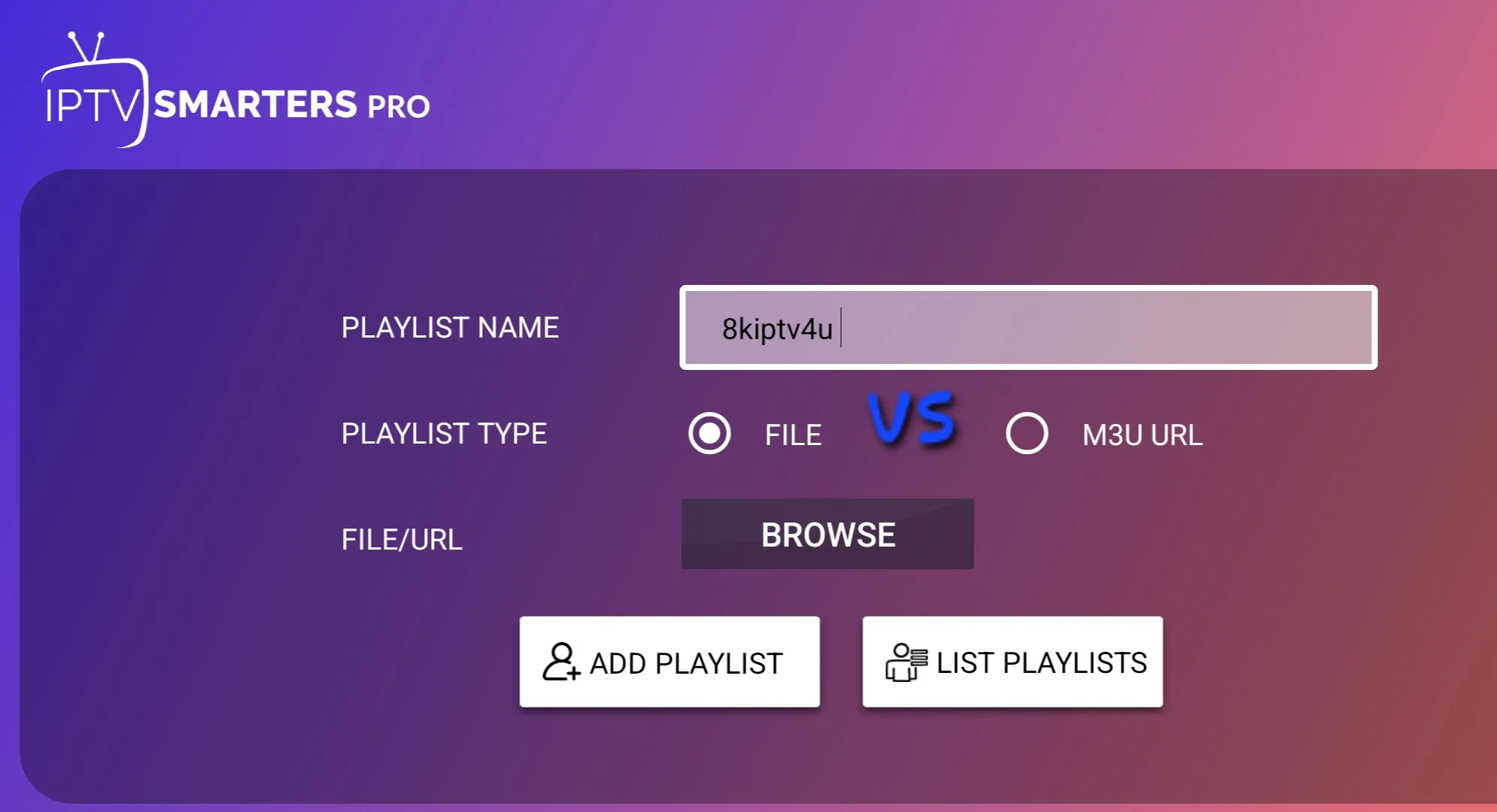 Annotated M3U entry with the channel name, group and stream address labelled